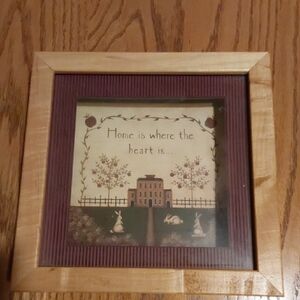 Rustic Framed Wall Art with Inspirational Quote